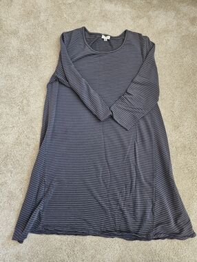 Garnet Hill Blue Striped Tunic, Small